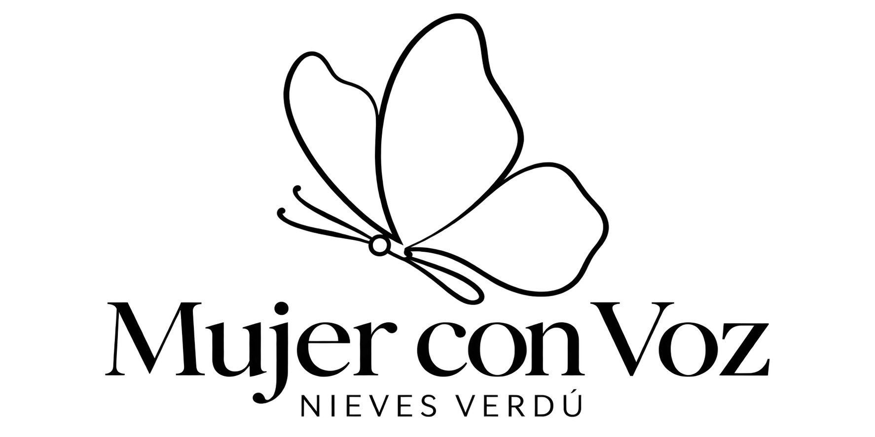Logo Mujer con Voz. Fondo transparente
